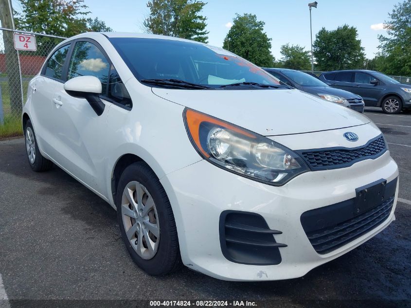 2016 Kia Rio Lx VIN: KNADM5A34G6621161 Lot: 40174824