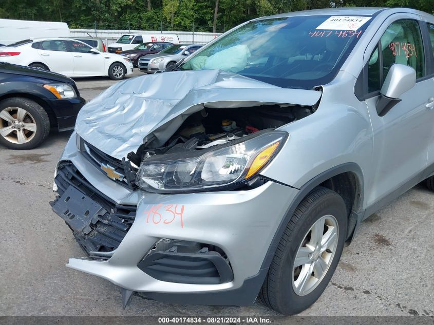 2017 Chevrolet Trax Ls VIN: 3GNCJNSB1HL282810 Lot: 40174834