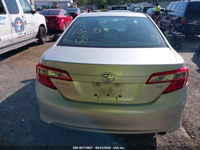 2013 Toyota Camry Le VIN: 4T4BF1FK1DR326363 Lot: 40174847