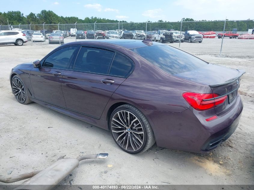 2018 BMW 750I VIN: WBA7F0C58JGM23869 Lot: 40174893