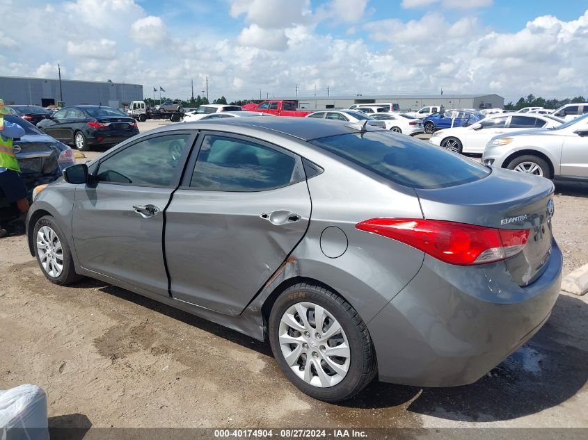 2013 Hyundai Elantra Gls VIN: 5NPDH4AE3DH166436 Lot: 40174904