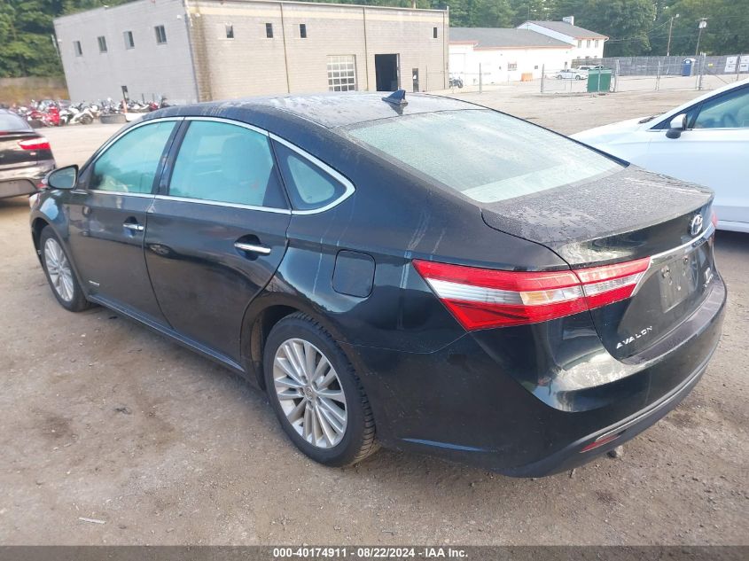 2013 Toyota Avalon Hybrid Limited VIN: 4T1BD1EB7DU002996 Lot: 40174911