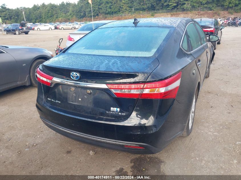 2013 Toyota Avalon Hybrid Limited VIN: 4T1BD1EB7DU002996 Lot: 40174911