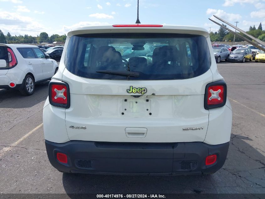 2020 Jeep Renegade Sport 4X4 VIN: ZACNJBABXLPM07480 Lot: 40174976