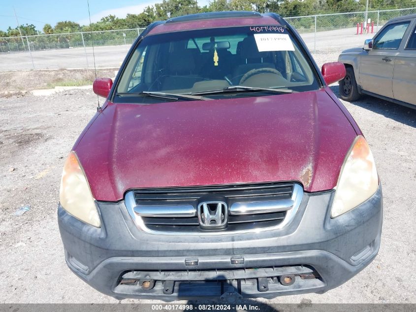 2002 Honda Cr-V Ex VIN: SHSRD78812U002335 Lot: 40174998
