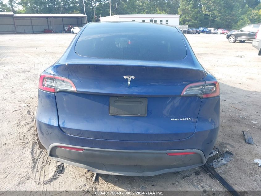 2023 Tesla Model Y Awd/Long Range Dual Motor All-Wheel Drive VIN: 7SAYGDEE7PF710456 Lot: 40175049