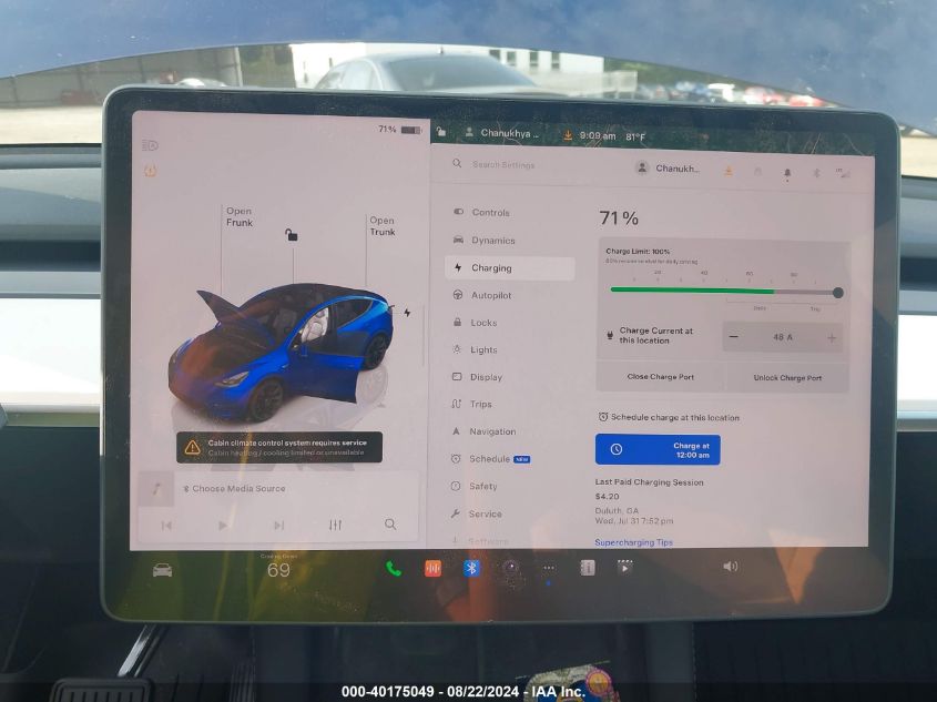 2023 TESLA MODEL Y - 7SAYGDEE7PF710456