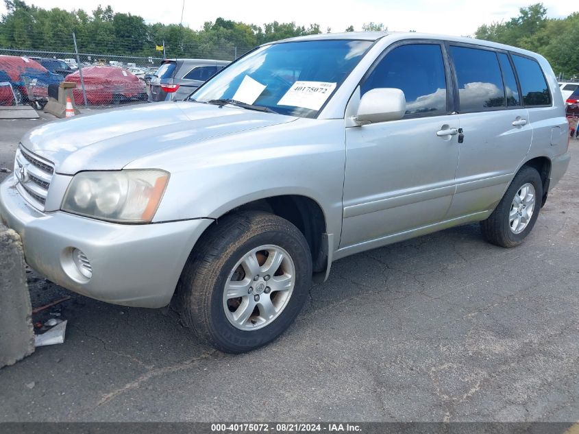 2002 Toyota Highlander VIN: JTEGD21A120021928 Lot: 40175072