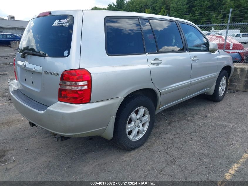 2002 Toyota Highlander VIN: JTEGD21A120021928 Lot: 40175072