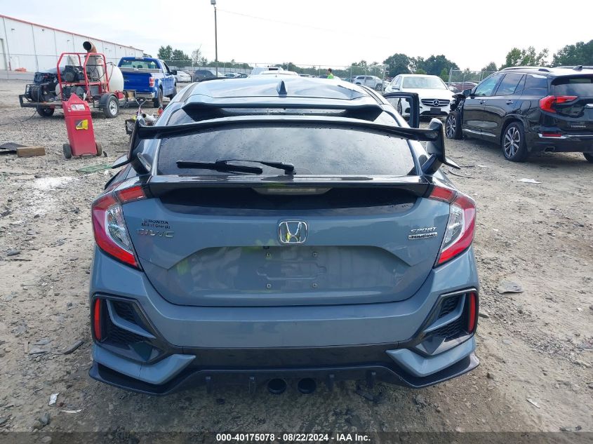 2021 Honda Civic Sport Touring VIN: SHHFK7H92MU219001 Lot: 40175078