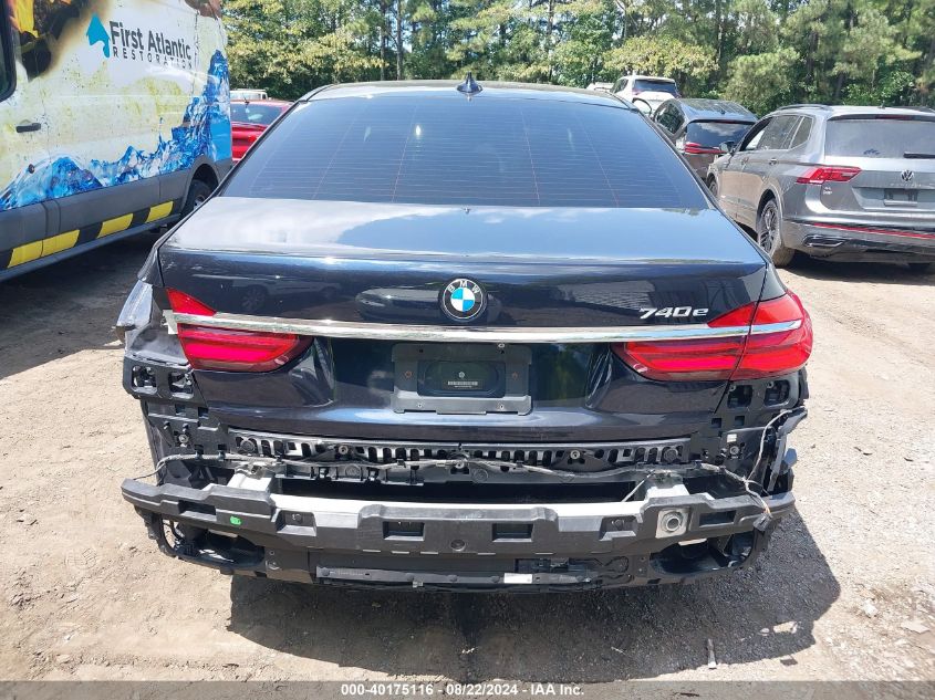 2017 BMW 740E xDrive Iperformance VIN: WBA7J2C30HG497838 Lot: 40175116