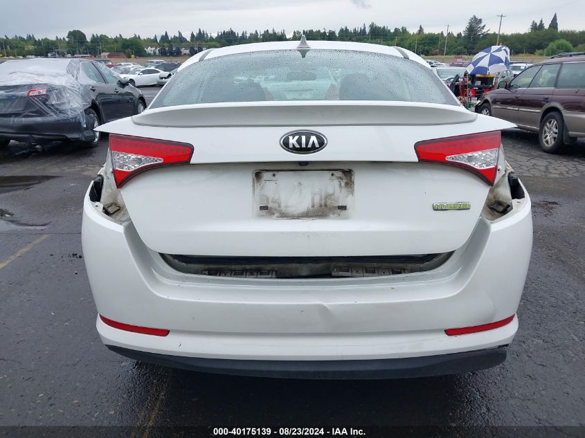 2012 Kia Optima Hybrid Ex VIN: KNAGM4AD6C5031530 Lot: 40175139