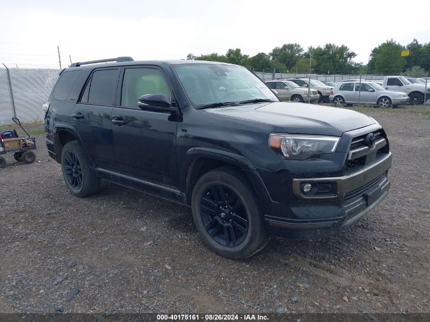 2021 Toyota 4Runner Nightshade Special Edition VIN: JTEJU5JRXM5945643 Lot: 40175161