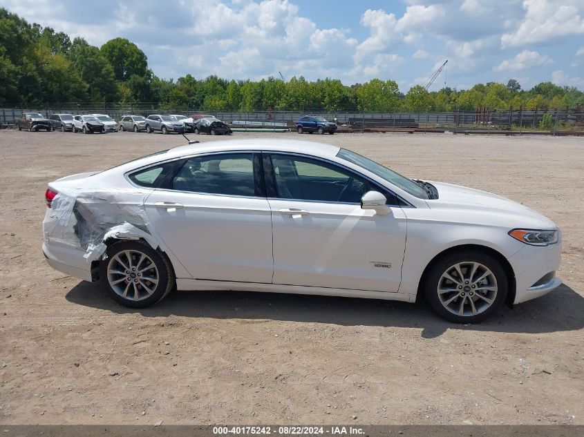 2018 FORD FUSION ENERGI SE LUXURY - 3FA6P0PU9JR188913