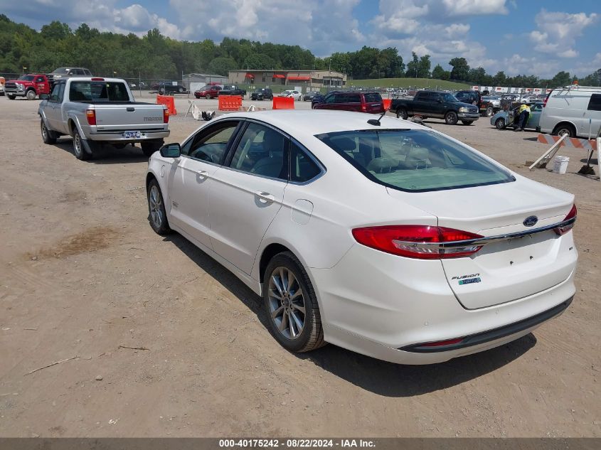 2018 FORD FUSION ENERGI SE LUXURY - 3FA6P0PU9JR188913