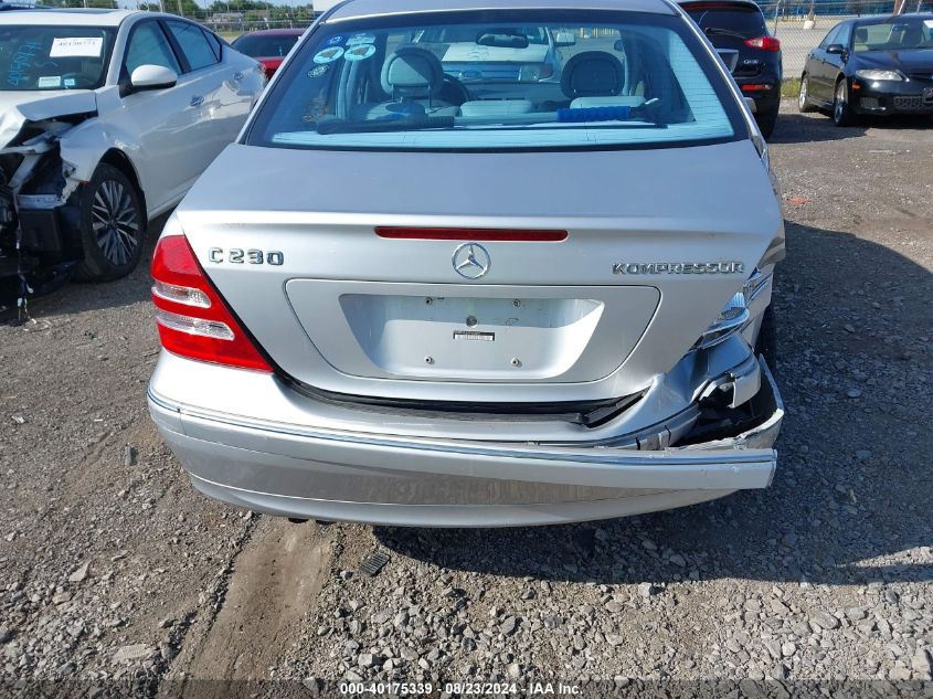 2003 Mercedes-Benz C 230 Kompressor Sport VIN: WDBRF40J23F403676 Lot: 40175339