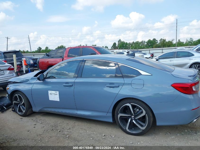 2022 Honda Accord Sport VIN: 1HGCV1F3XNA108179 Lot: 40175549