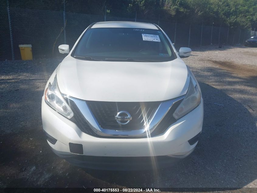 2016 Nissan Murano S VIN: 5N1AZ2MH6GN130184 Lot: 40175553