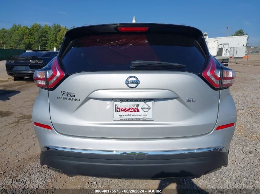 2018 Nissan Murano Sl VIN: 5N1AZ2MG8JN142948 Lot: 40175575