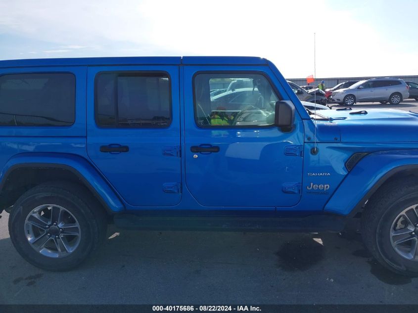 2022 Jeep Wrangler Unlimited Sahara 4X4 VIN: 1C4HJXEG8NW139635 Lot: 40175686