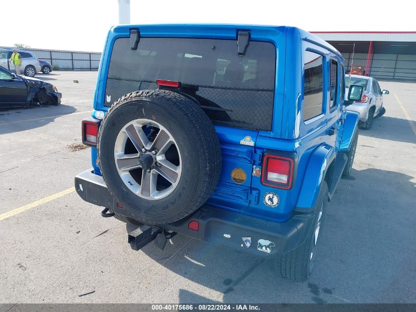 2022 Jeep Wrangler Unlimited Sahara 4X4 VIN: 1C4HJXEG8NW139635 Lot: 40175686