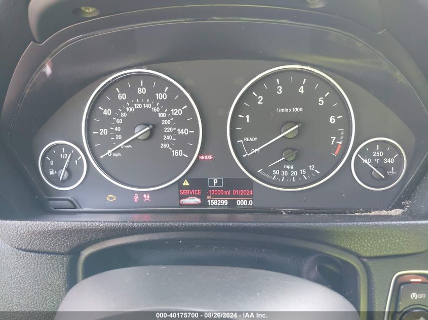 2014 BMW 320I VIN: WBA3B1C55EK135018 Lot: 40175700