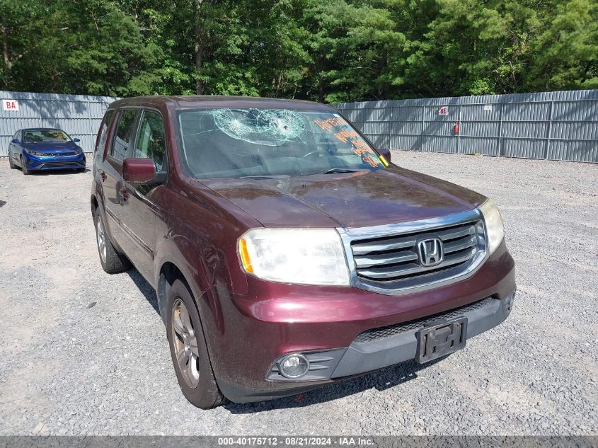 2013 Honda Pilot Ex-L VIN: 5FNYF4H51DB024419 Lot: 40175712