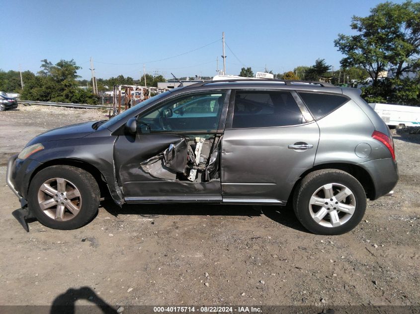 2006 Nissan Murano Sl VIN: JN8AZ08W56W500135 Lot: 40175714