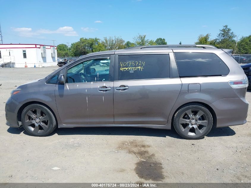 2015 Toyota Sienna Se Premium 8 Passenger VIN: 5TDXK3DC1FS577706 Lot: 40175724