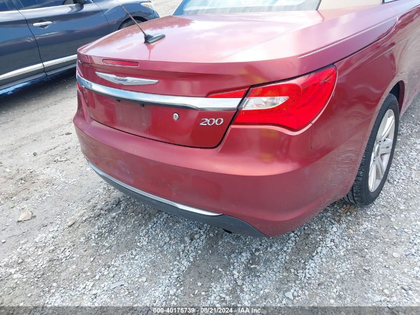 2012 Chrysler 200 Touring VIN: 1C3BCBEB3CN279896 Lot: 40175739