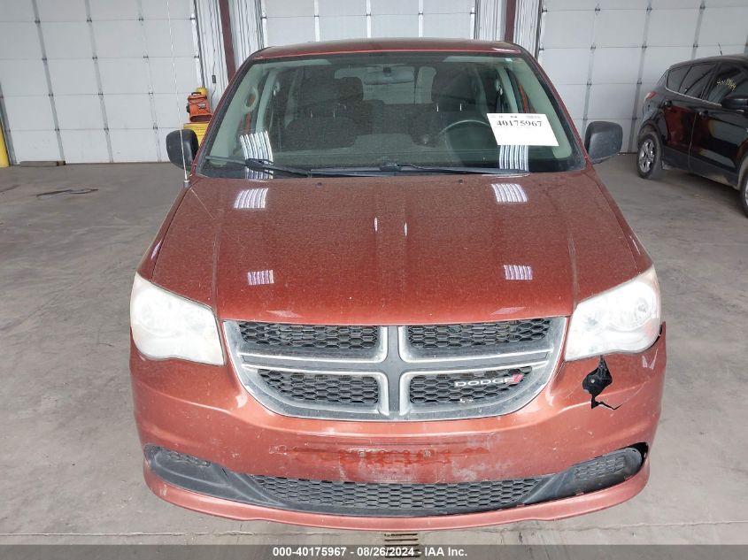 2012 Dodge Grand Caravan Se/Avp VIN: 2C4RDGBGZCR184575 Lot: 40175967