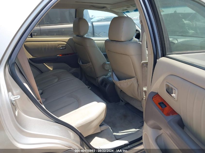 2001 Lexus Rx 300 VIN: JTJGF10U510092033 Lot: 40175993