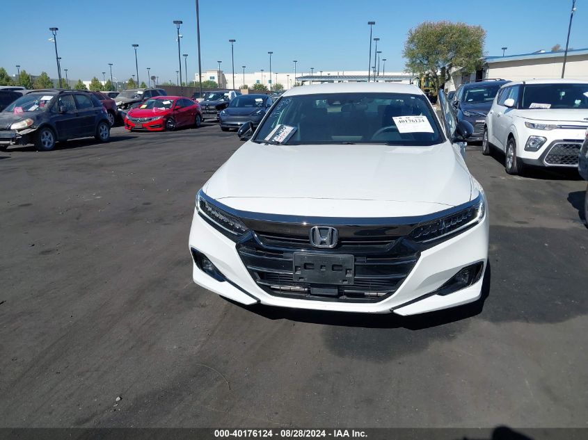 2022 Honda Accord Sport VIN: 1HGCV1F3XNA083428 Lot: 40176124