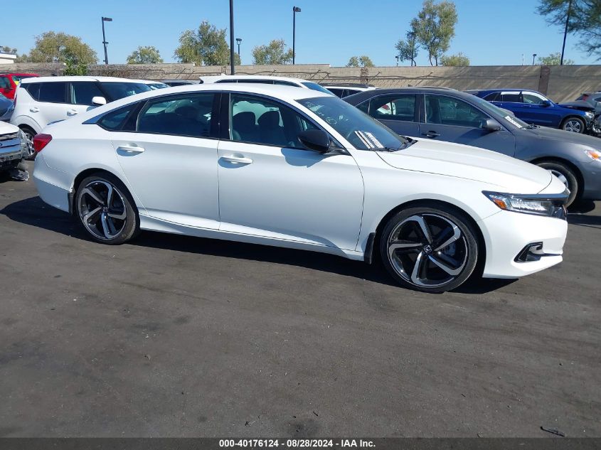 2022 Honda Accord Sport VIN: 1HGCV1F3XNA083428 Lot: 40176124