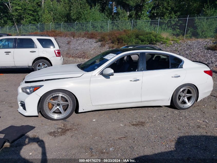 2014 Infiniti Q50 Sport VIN: JN1BV7ARXEM704922 Lot: 40176270