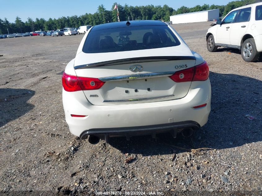 2014 Infiniti Q50 Sport VIN: JN1BV7ARXEM704922 Lot: 40176270