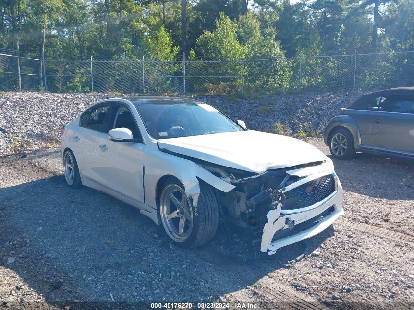 2014 Infiniti Q50 Sport VIN: JN1BV7ARXEM704922 Lot: 40176270