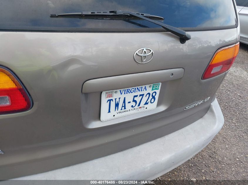 1999 Toyota Sienna Le VIN: 4T3ZF13C5XU135482 Lot: 40176485