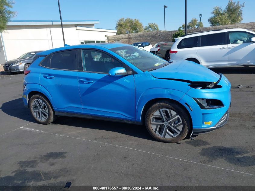 2022 Hyundai Kona Electric Limited VIN: KM8K53AG4NU155587 Lot: 40176557