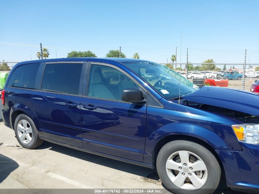 2013 Dodge Grand Caravan Se VIN: 2C4RDGBG8DR568037 Lot: 40176742