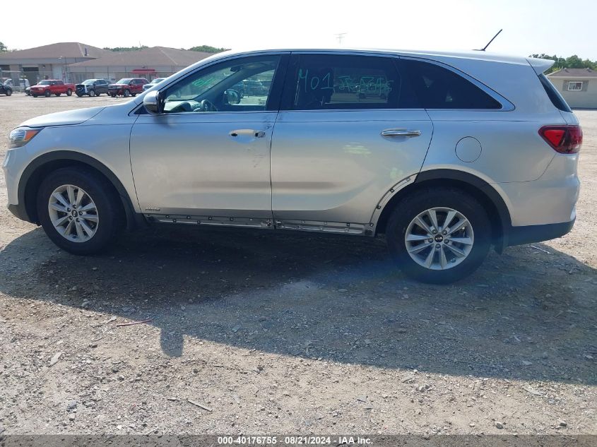 2019 Kia Sorento 2.4L Lx VIN: 5XYPGDA32KG572128 Lot: 40176755