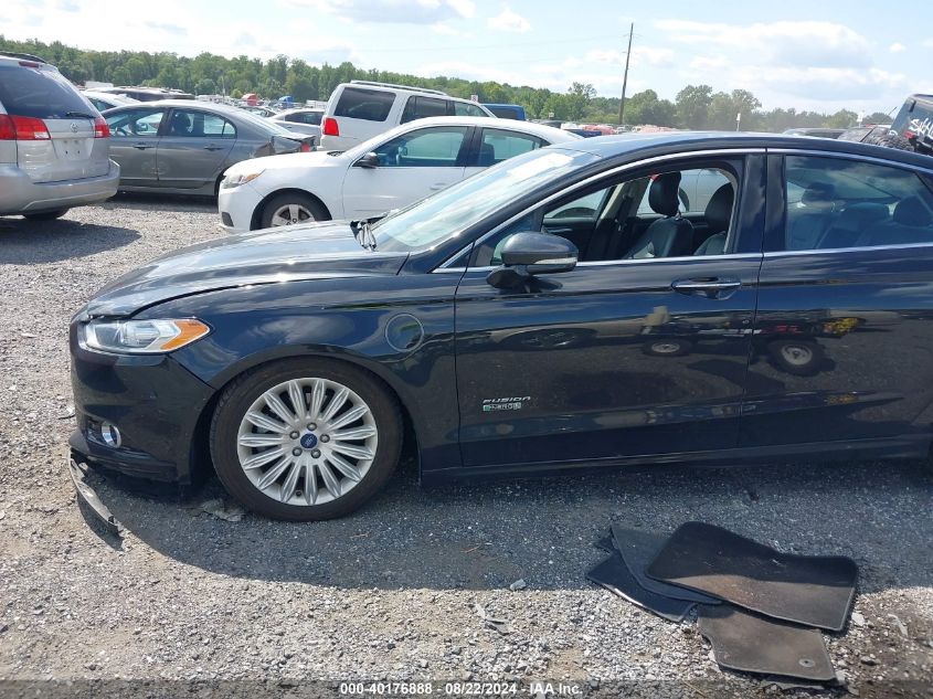 2014 Ford Fusion Energi Titanium VIN: 3FA6P0SU6ER383039 Lot: 40176888