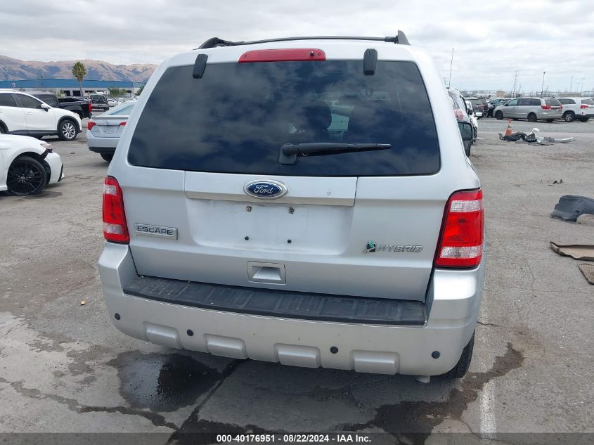 2010 Ford Escape Hybrid Limited VIN: 1FMCU4K39AKC63301 Lot: 40176951