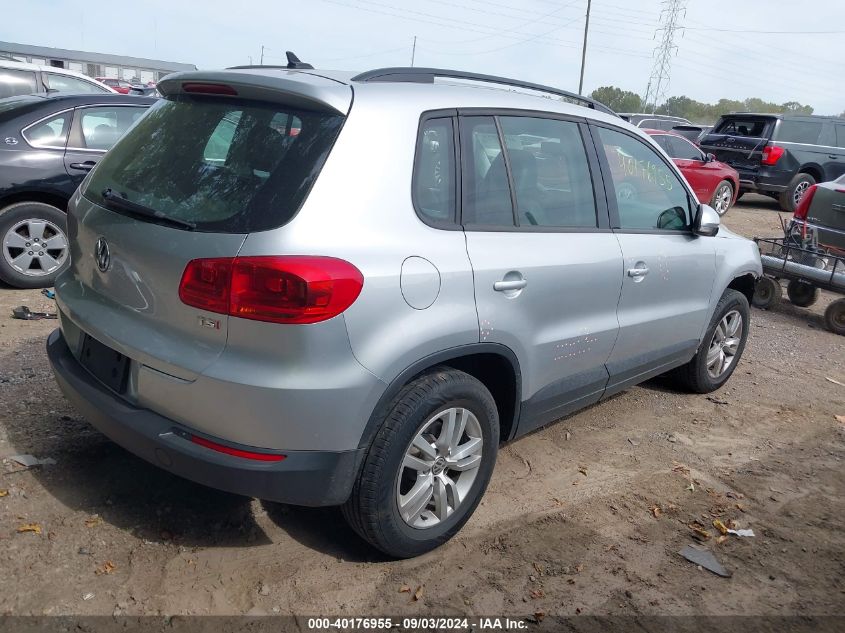 2017 Volkswagen Tiguan 2.0T/2.0T S VIN: WVGAV7AX3HK024184 Lot: 40176955