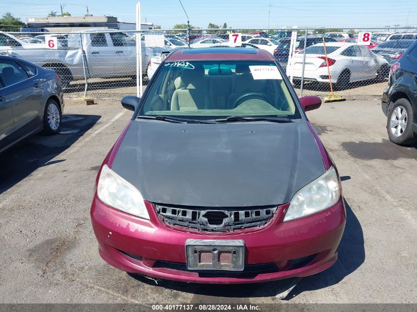 2004 Honda Civic Ex VIN: 2HGES26854H571785 Lot: 40177137