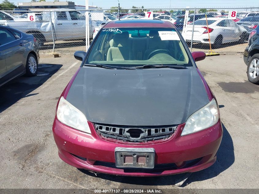 2004 Honda Civic Ex VIN: 2HGES26854H571785 Lot: 40177137