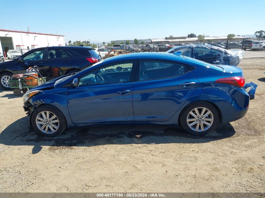 2016 Hyundai Elantra Se VIN: KMHDH4AE0GU633625 Lot: 40177180