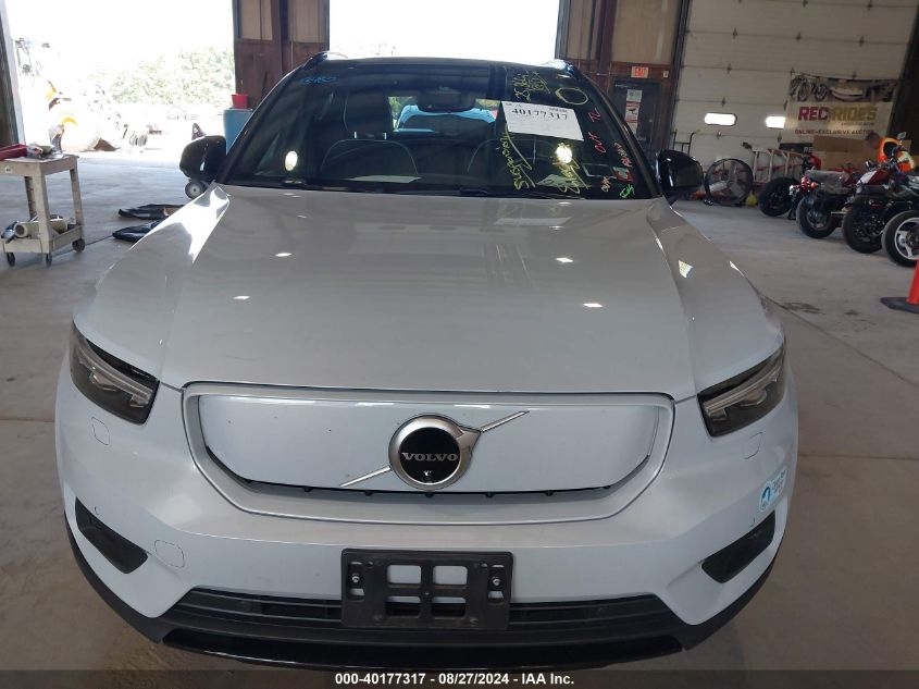 2021 Volvo Xc40 Recharge Pure Electric P8 VIN: YV4ED3UR5M2462646 Lot: 40177317