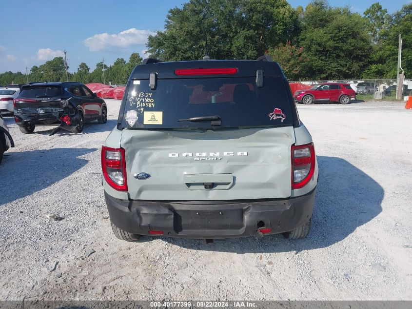 2021 Ford Bronco Sport Outer Banks VIN: 3FMCR9C67MRB10584 Lot: 40177399