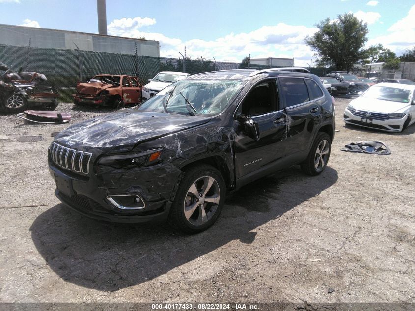 2019 Jeep Cherokee Limited 4X4 VIN: 1C4PJMDX6KD345264 Lot: 40177433